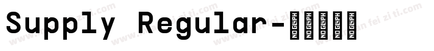 Supply Regular字体转换